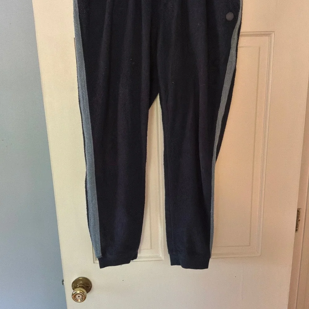 Outerknown Terry Joggers Navy Blue Organic Cotton Sweatpants Mens M Lounge Surf